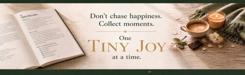 Don't chase happiness. Collect moments.